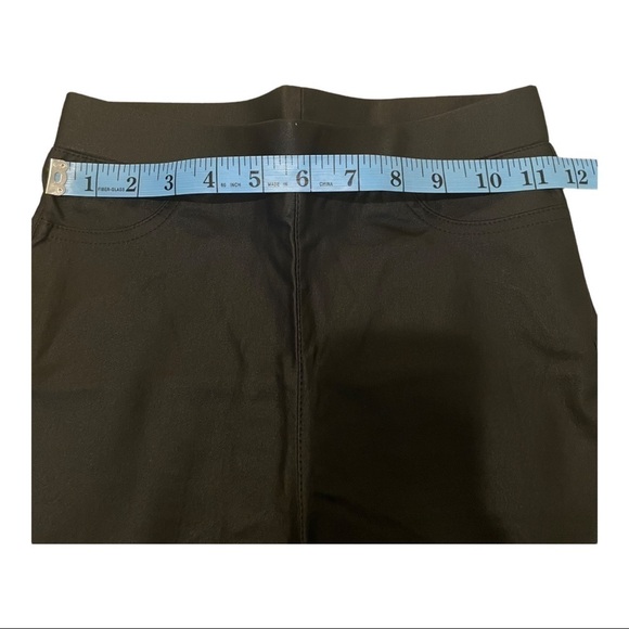 Oober Swank Coated High Waisted Moto Leggings Black - Picture 9 of 14